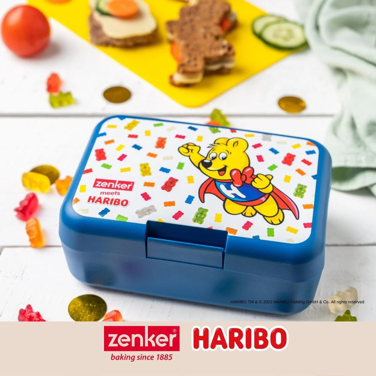 Boîte alimentaire avec couvercle en plastique 16,5 x 11,5 cm Zenker Haribo