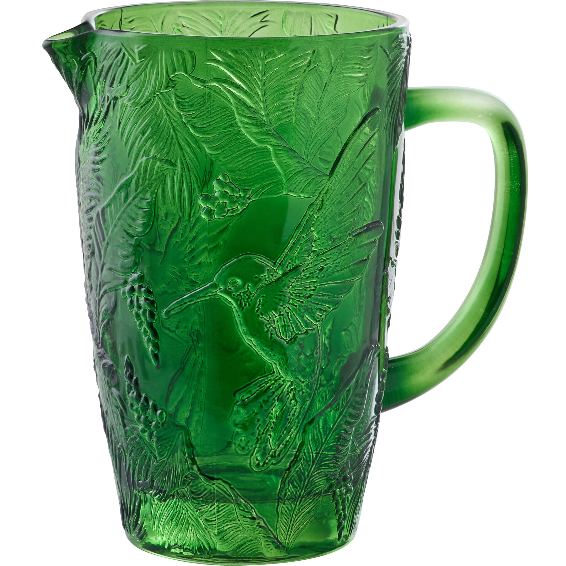 J-Line Carafe Oiseaux - verre - vert