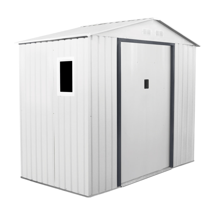 Caseta Metalica Corcega Blanca High Door 2,13x2.05x1.27 M