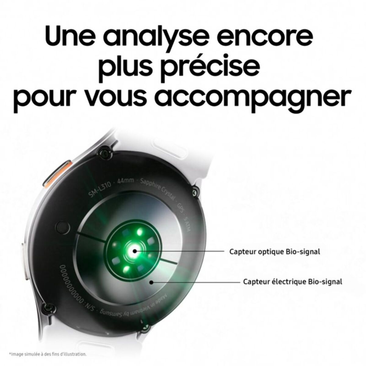 Montre connectée SAMSUNG Galaxy Watch7 Vert 44mm BT