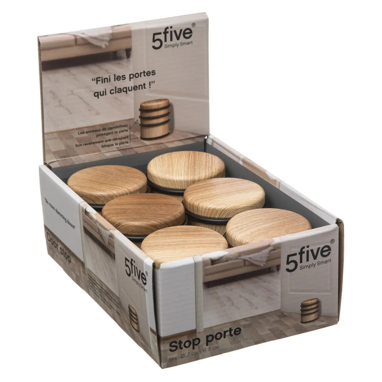 Stop-porte haut Effet bois naturel