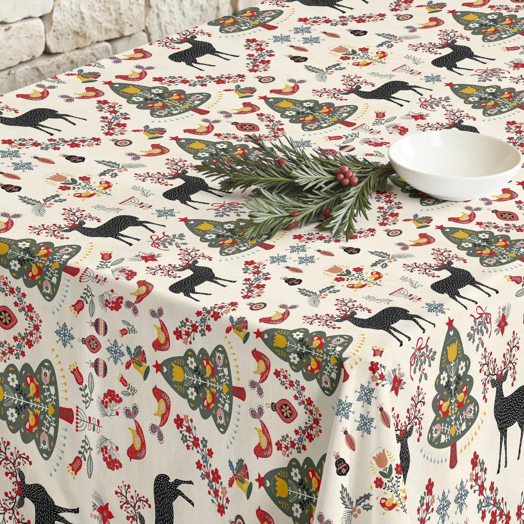 Nappe en résine Anti-tâches Merry Christmas 43