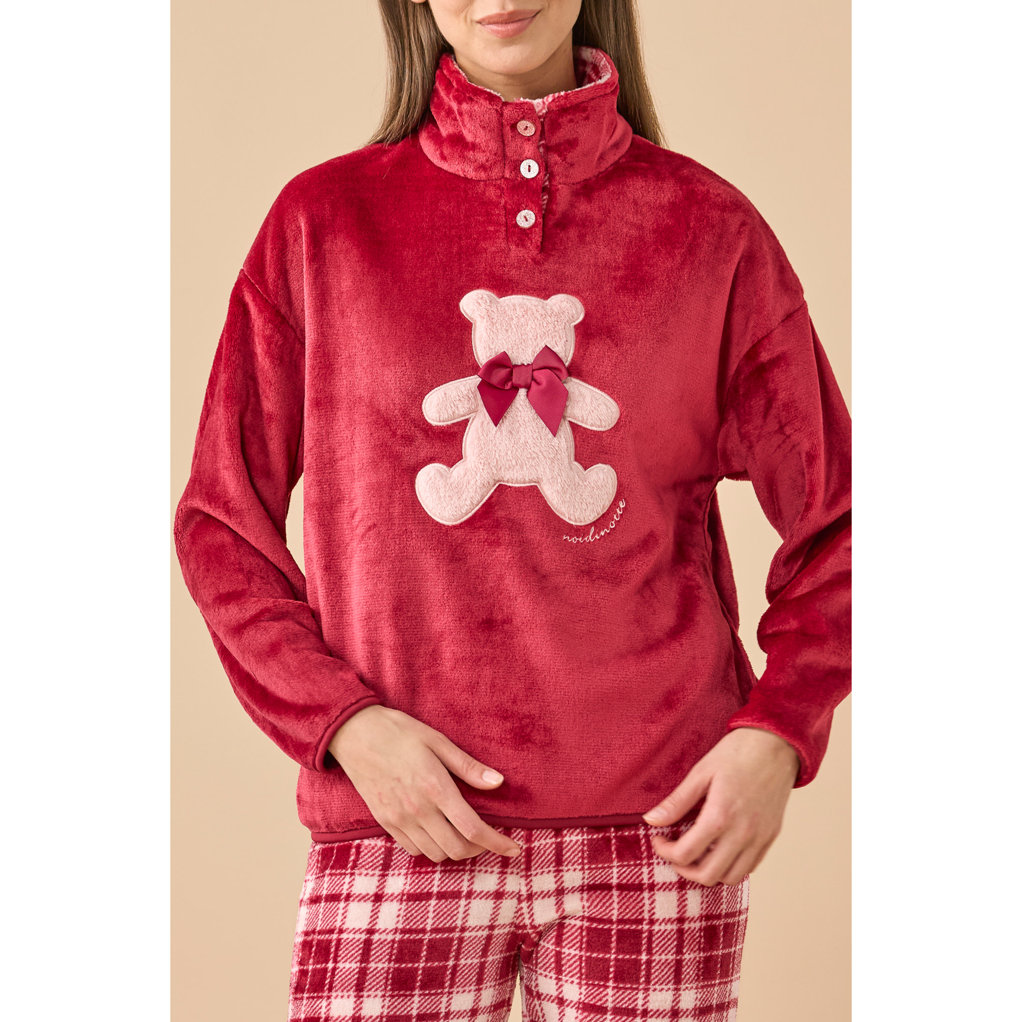 Pigiama donna coral articolo redbear. Noidinotte