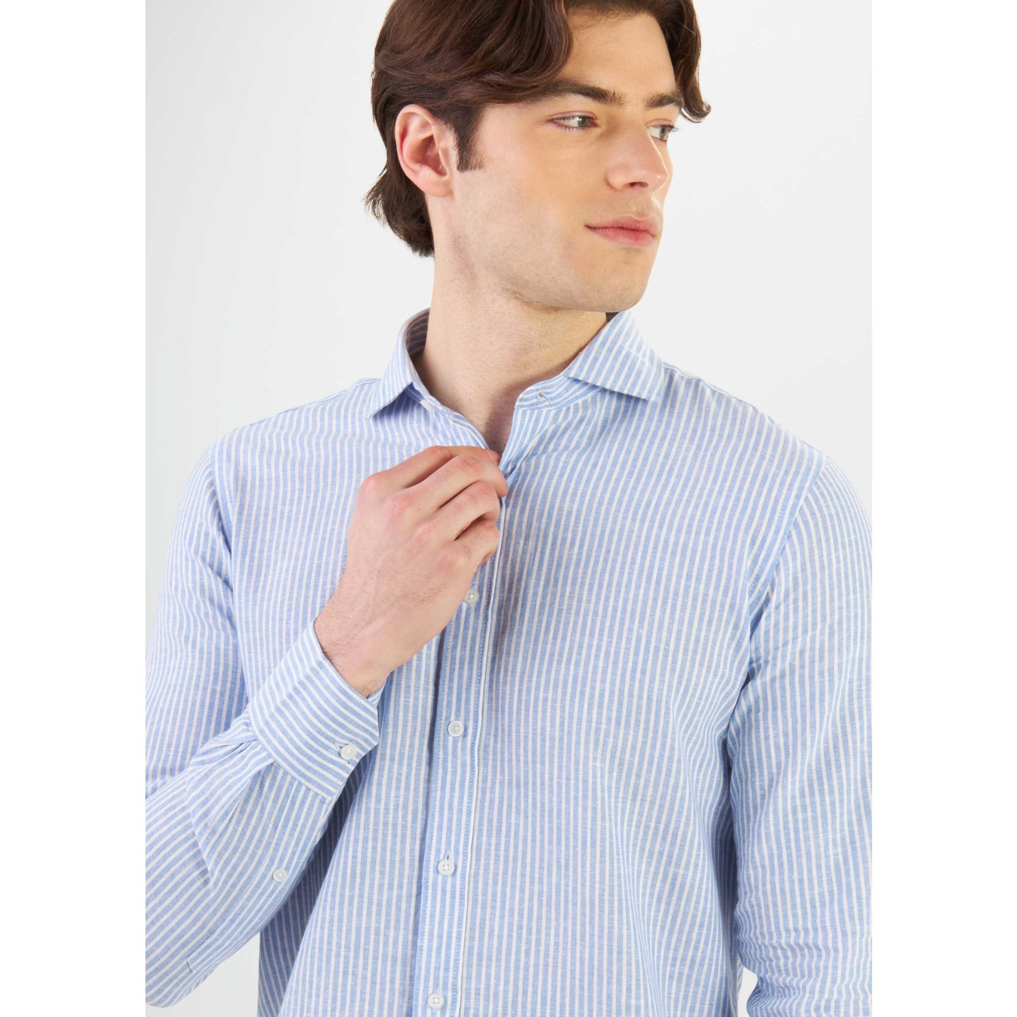 CAMICIA BLU CHIARO CONBIPEL