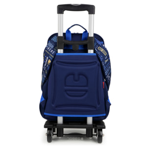 Mochila adaptable a carro Gabol SKULL azul y resistente al agua