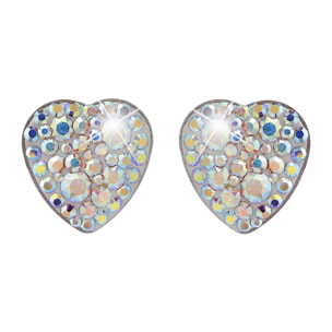 Pendientes Heart adornado con cristales de Swarovski