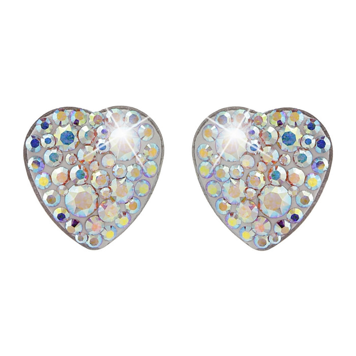 Pendientes Heart adornado con cristales de Swarovski