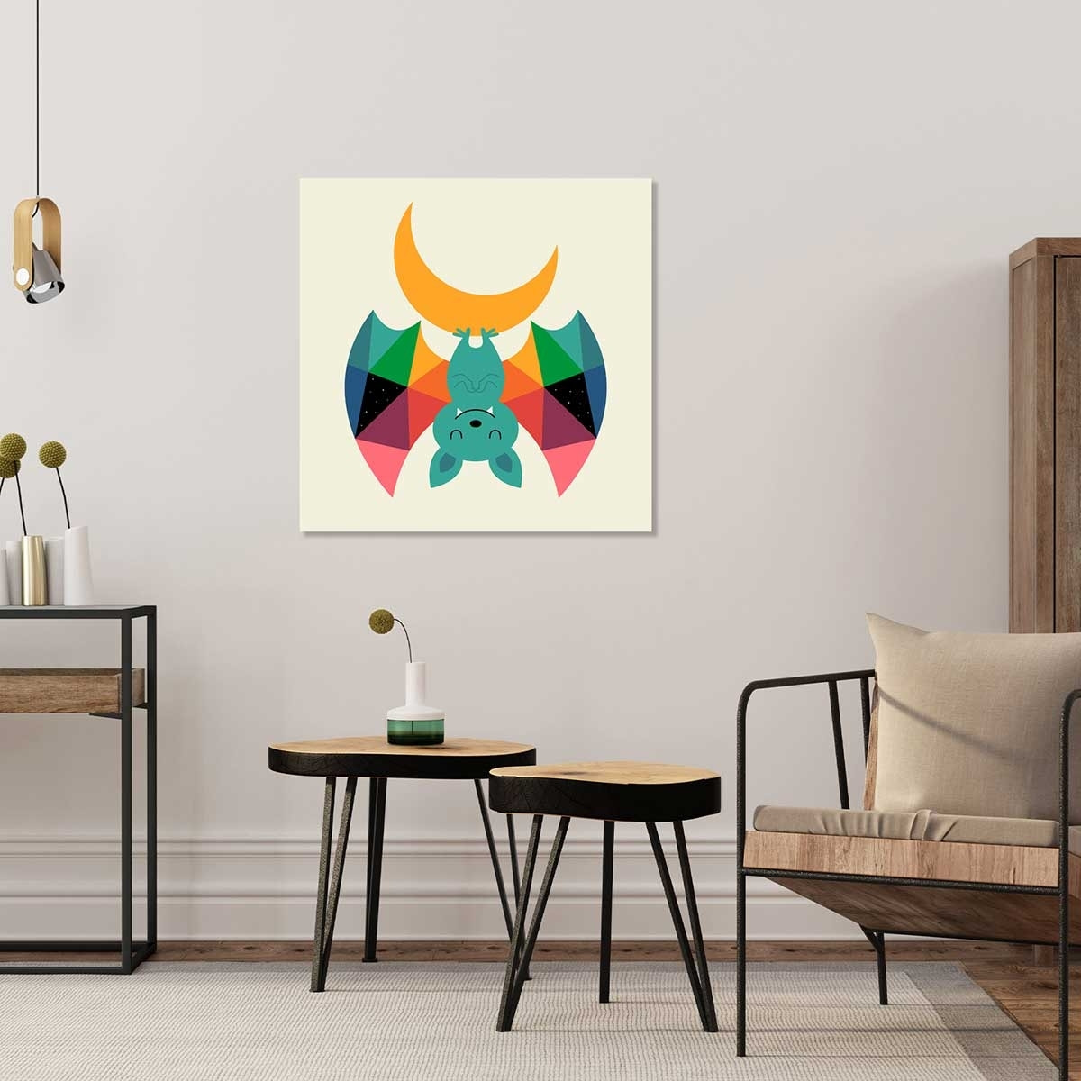 Tableau chauve souris Toile imprimée