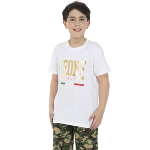 Camiseta infantil dorada