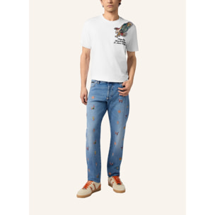 PHILIPP PLEIN Round Neck T-Shirt Eagle Montecarlo