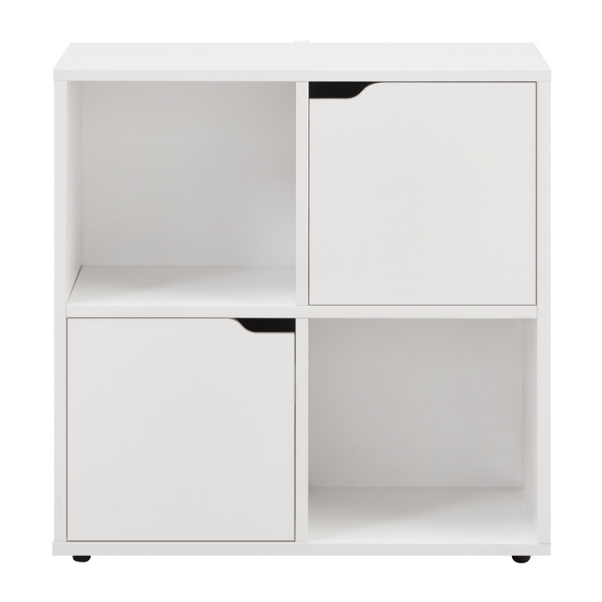 Mobile libreria con 4 cubi con 2 ante bianca - Ubli