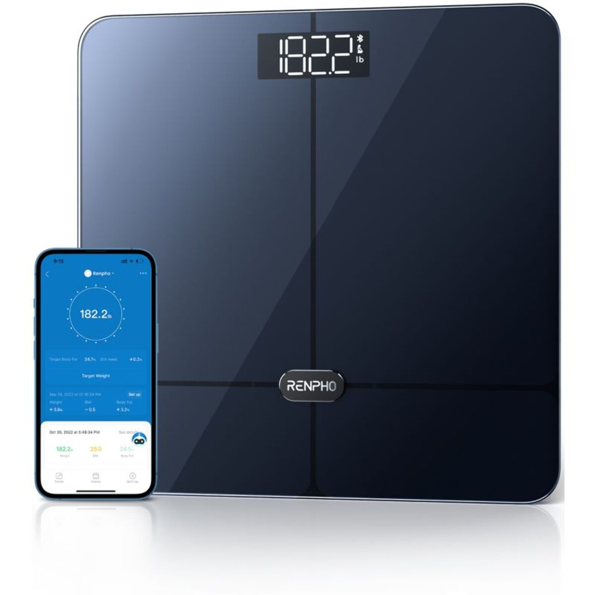 Pèse personne et capteur de silhouette connectés RENPHO Elis 2 A016 noir