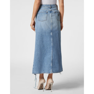 PHILIPP PLEIN Long Skirt SKULL