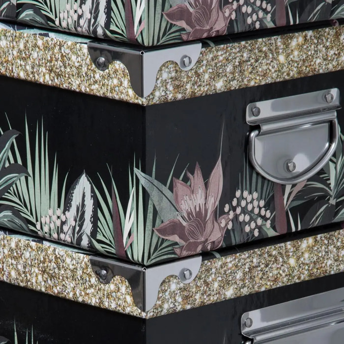 6 Boites Coins en Métal  Lady Jungle