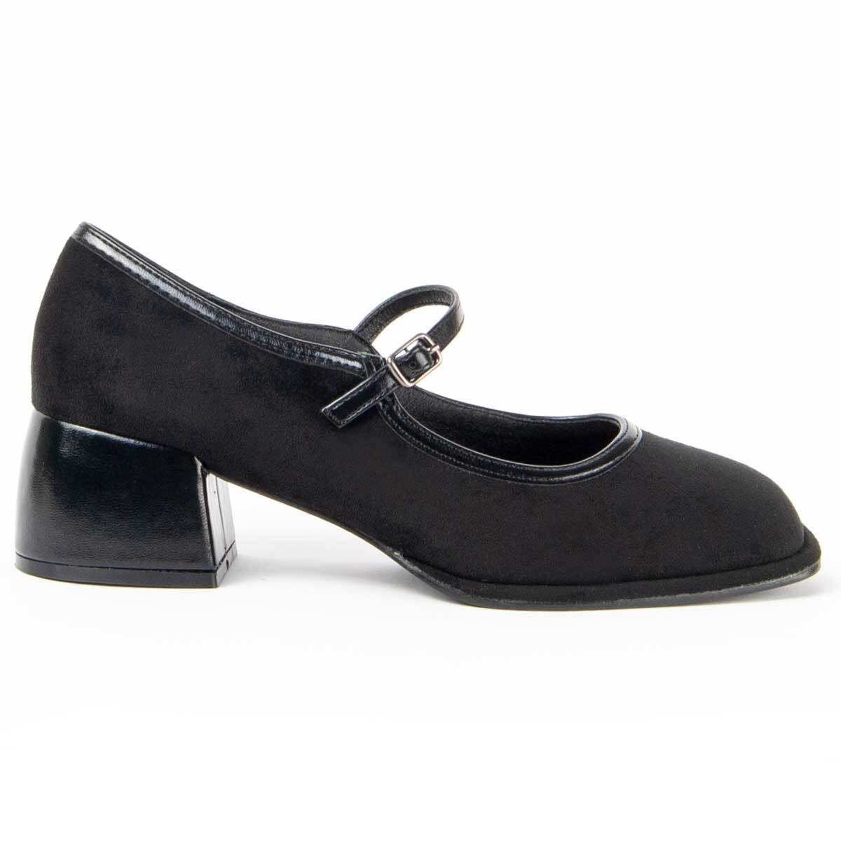 Zapato De Tacón - Negro - Altura: 5 Cm