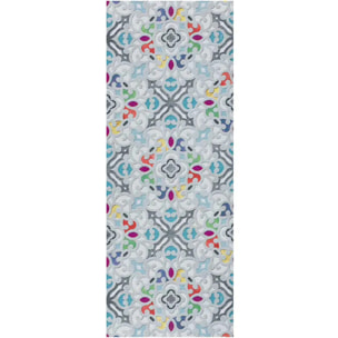 RICCI Alfombra lavable de cocina diseño bohemio multicolor, varias medidas disponibles.