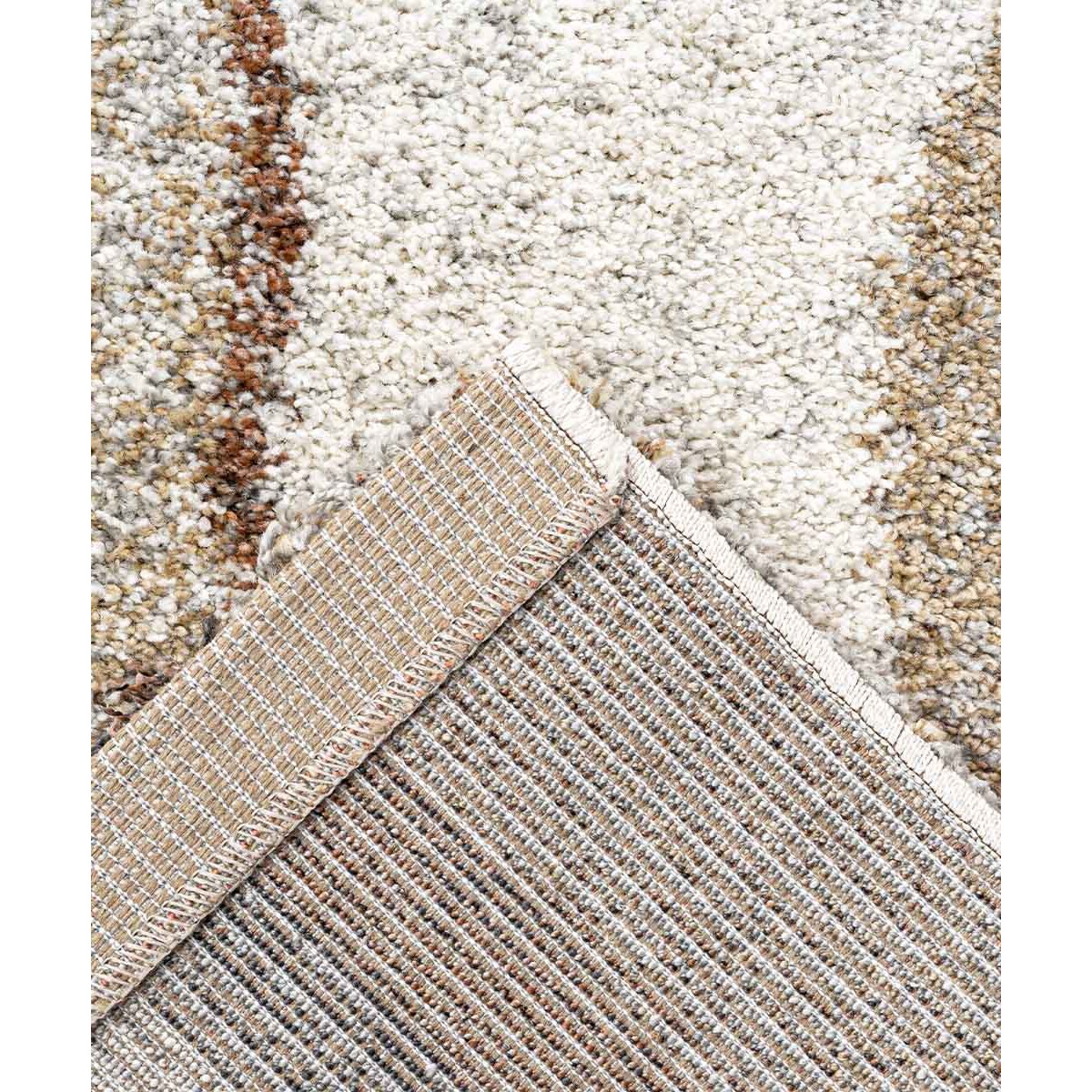 Tappeto Contemporaneo Beige Grigio Terracotta