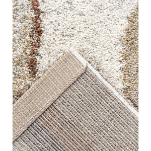 Tappeto Contemporaneo Beige Grigio Terracotta