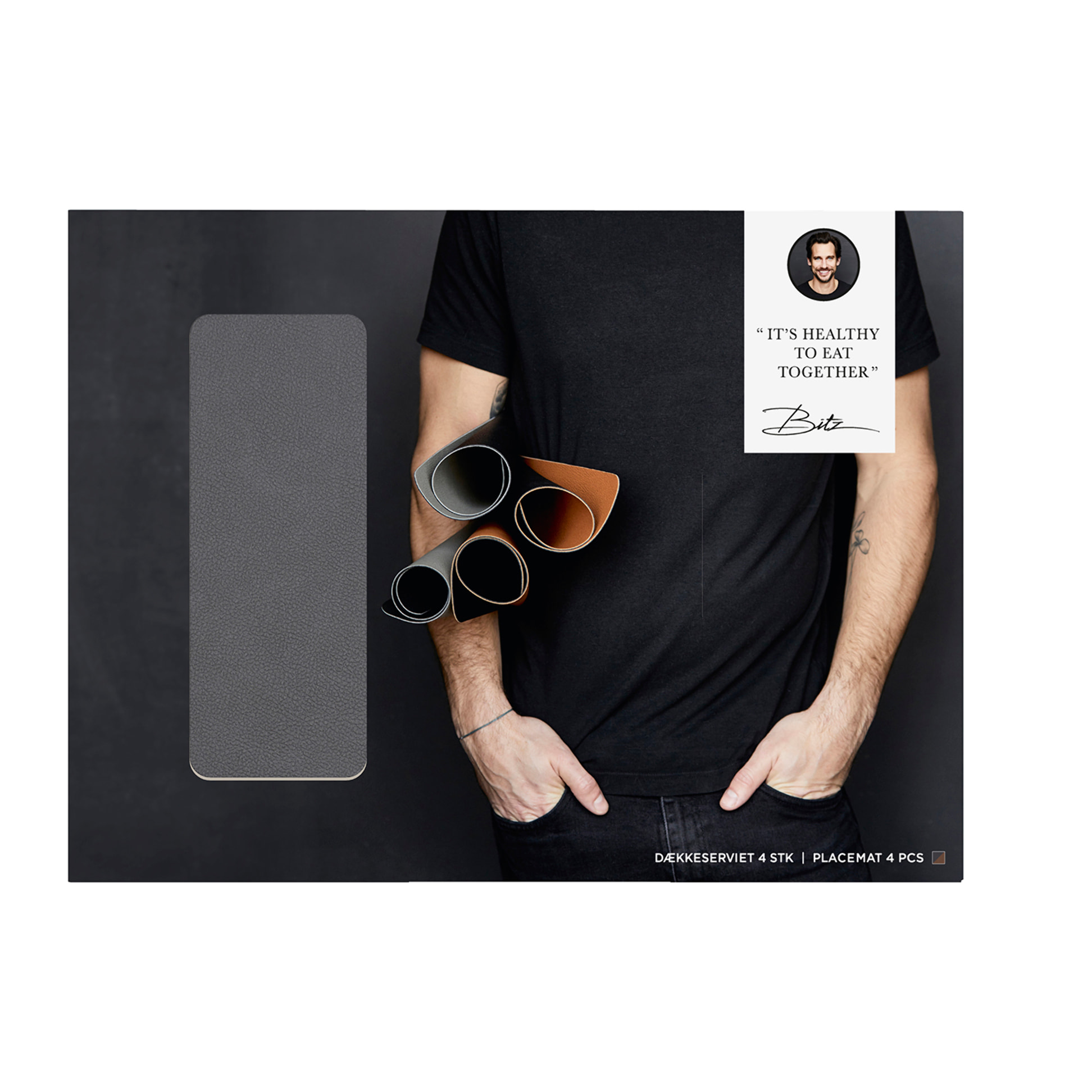 Set de 4 sets de table 46 x 33 cm