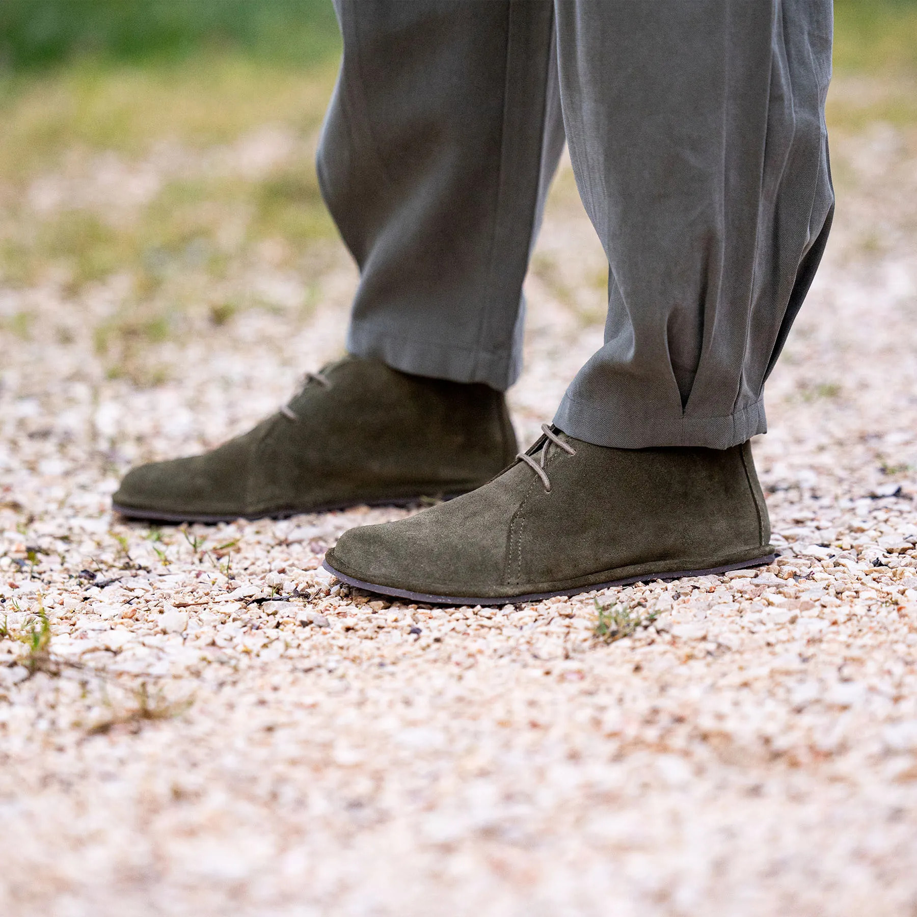 Botines N5672 SILK SUEDE FOREST/ BARE color Forest