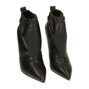 Ankle boots neri, tacco 10,5 cm