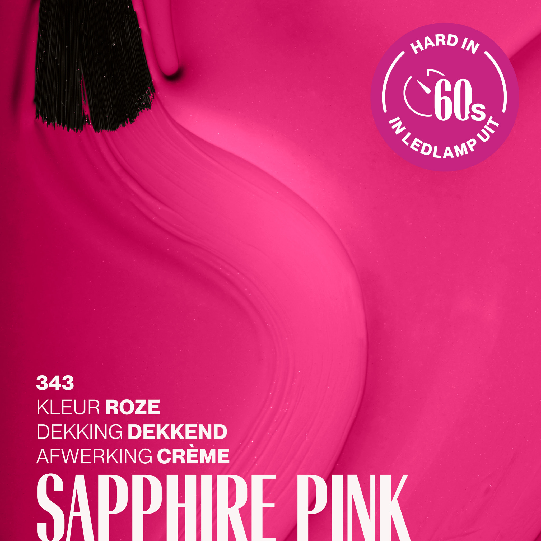 Vernis semi-permanent - 343 Sapphire Pink - 15 ml