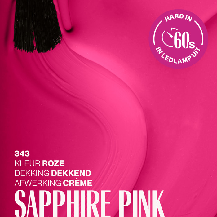 Vernis semi-permanent - 343 Sapphire Pink - 15 ml