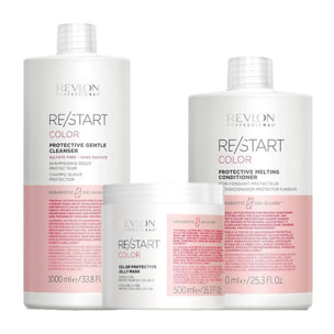 REVLON PROFESSIONAL Kit Restart Color Protective Gentle Shampoo 1000ml + Mask 500ml + Conditioner 750ml