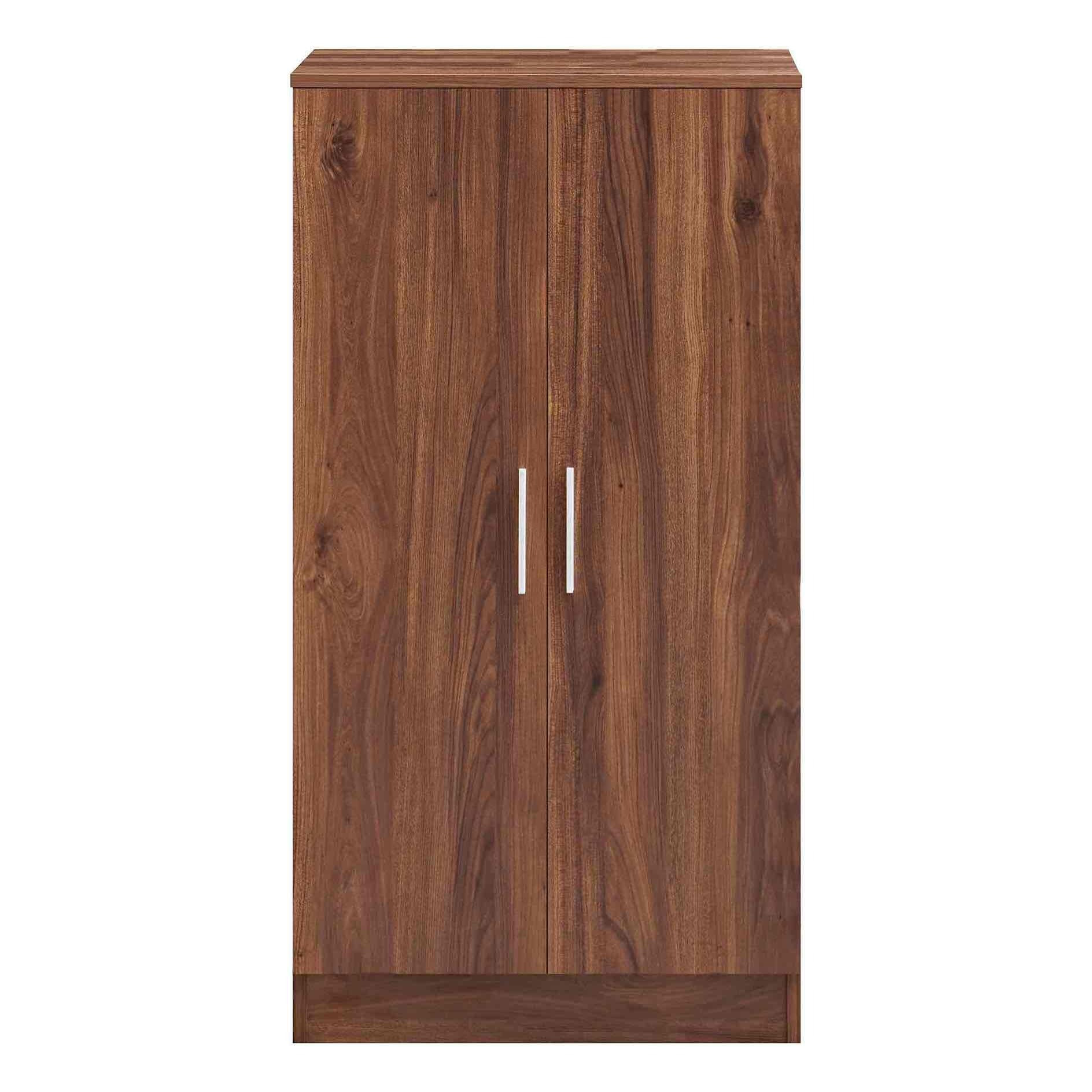 Scarpiera in legno color noce 108x55x36 cm con 7 ripiani - Giulia