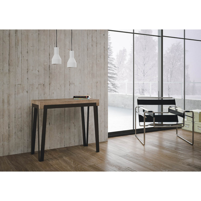 Console extensible 90x40/300 cm Rio Premium Chêne Nature cadre Ruille