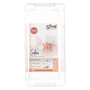 Panier plastique 15x31cm "Selena" transparent