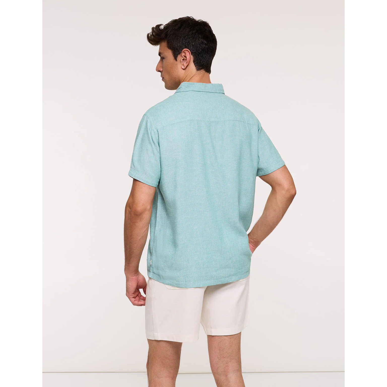 Camisa Manga Corta Turquesa - Kureza