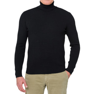 Maglia collo alto Hot Buttered Beachport nero
