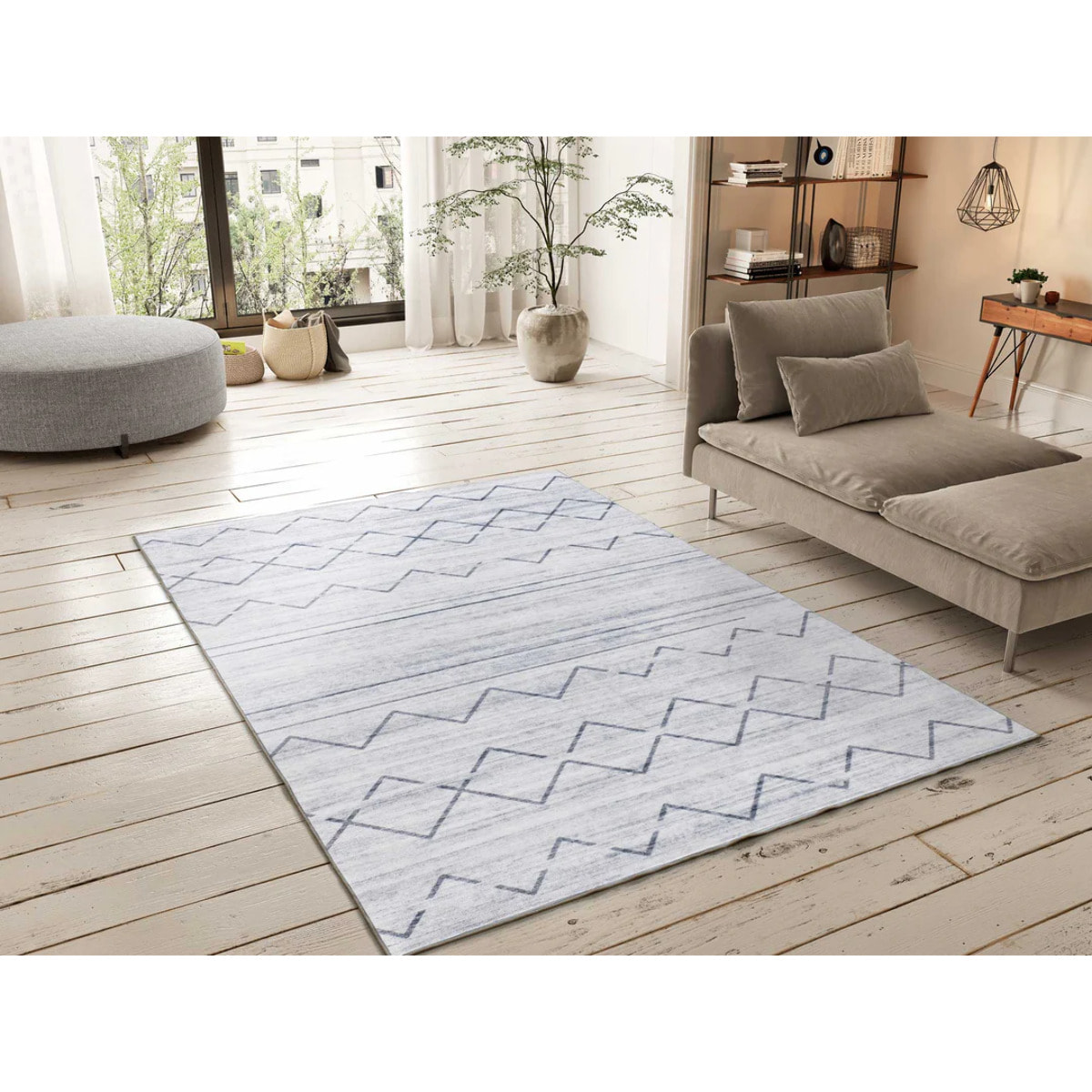 Alfombra impresa estilo étnico gris Class, varias medidas disponibles