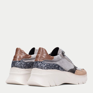 Deportivo Helsinki Gris tierra glitter 5 cm