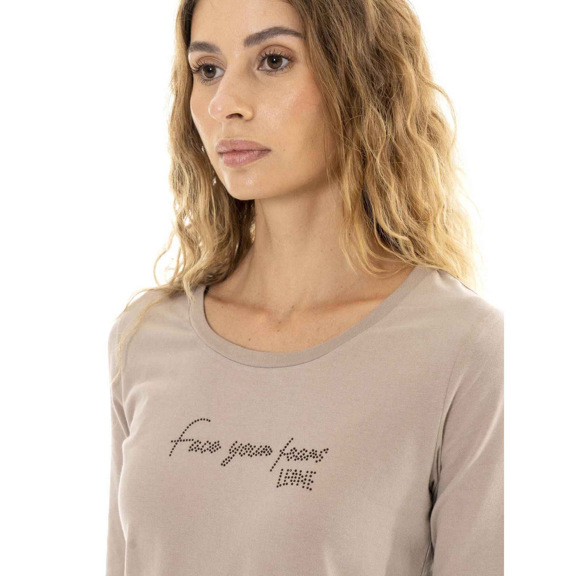 T-shirt a manica lunga da donna 'Relaxed'