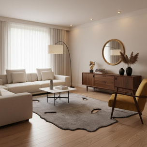 ATINPO Tapis salon kilim, Forme originale, Tissé à la main