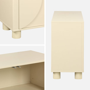 Buffet décor bois 4 portes 155cm PONDI