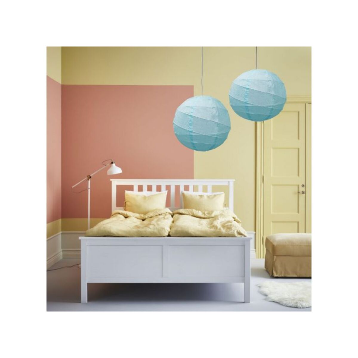Lot de 4 lampions rond en papier D40 cm - LAMPY