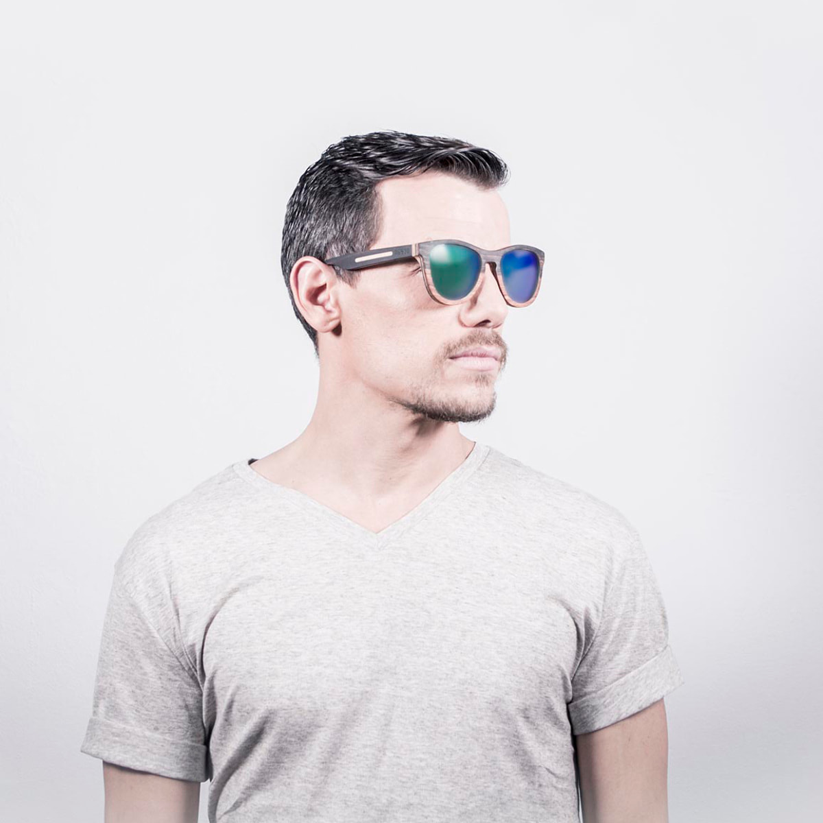 Gafas de sol OCEAN WEDGE - 5 capas marrón / Revo polarizada verde