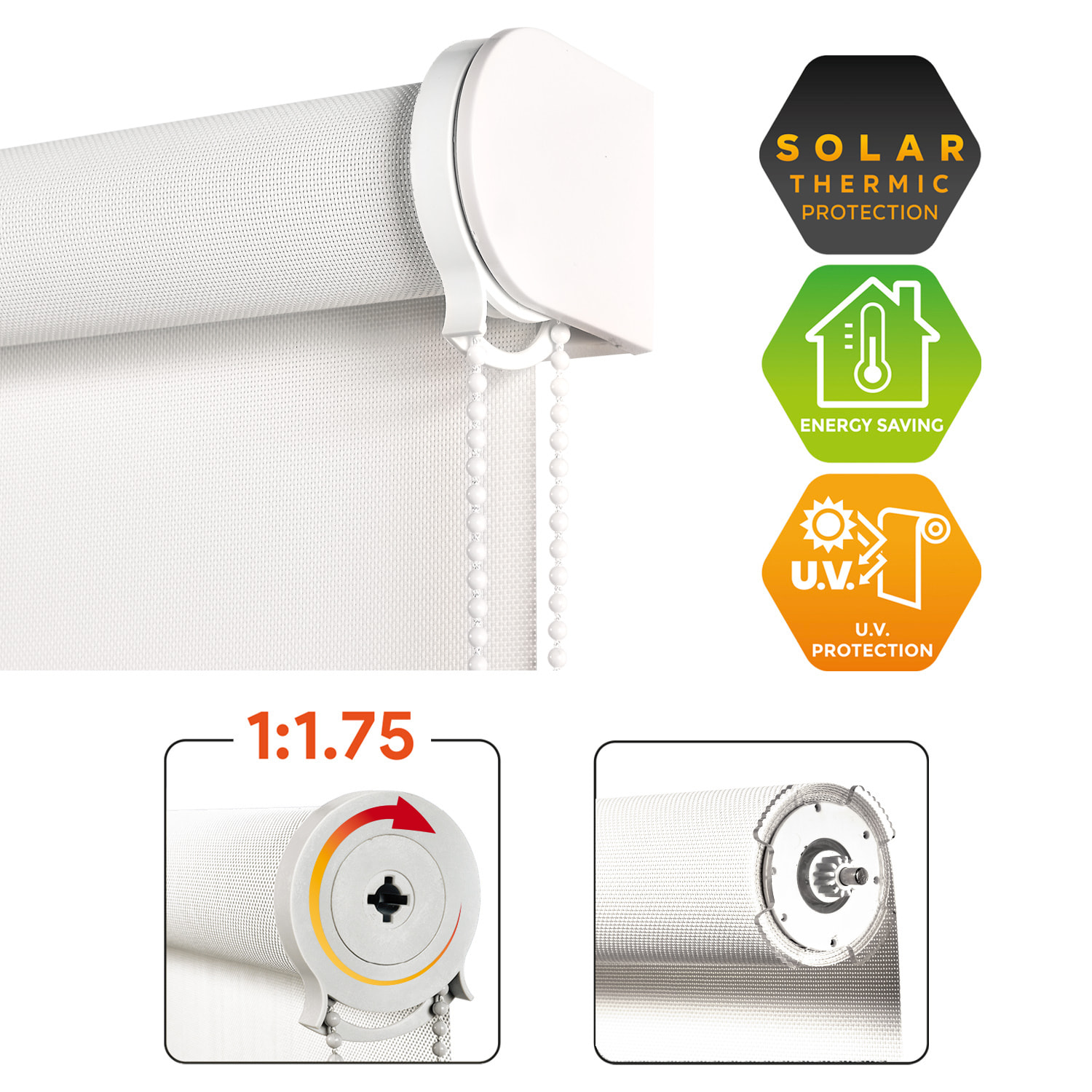 Enrollable XXL SCREEN PRO Solar Nieve