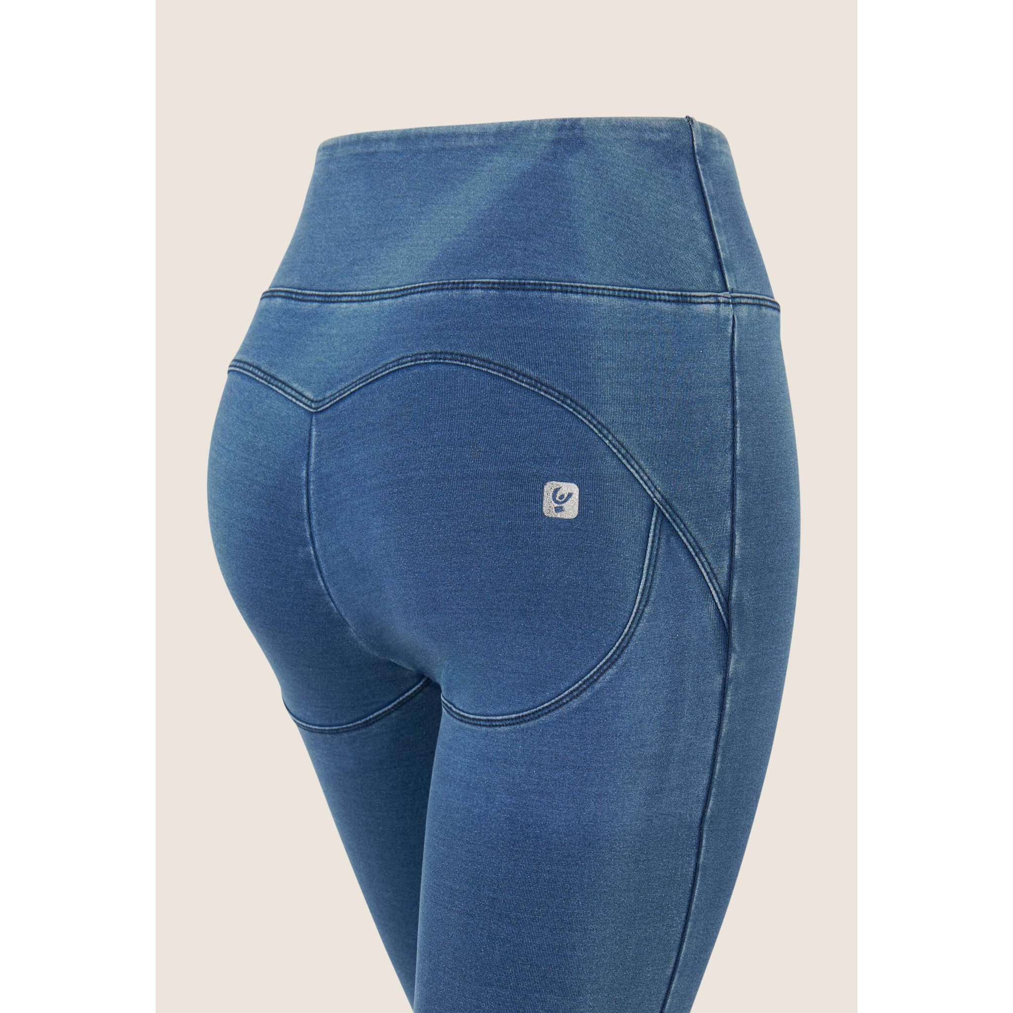 Jeggings WR.UP CORE 7/8 con vita alta in jersey denim