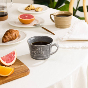Tasse Café bleu gris 26cl