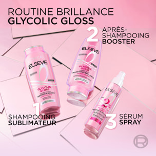 Lot de 12 - L'Oréal Paris Elseve Glycolic Gloss Shampooing Sublimateur de Brillance 250ml