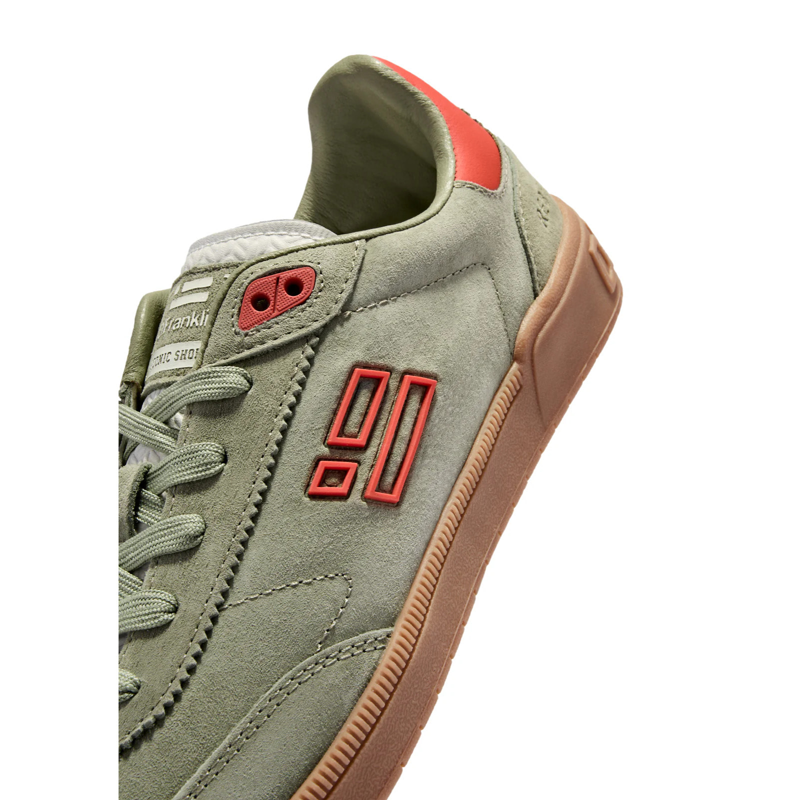 Zapatillas Bajas de Hombre Rebel Suede Moss Verde / Rojo