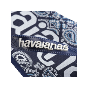 Infradito Havaianas Top Logomania Blu