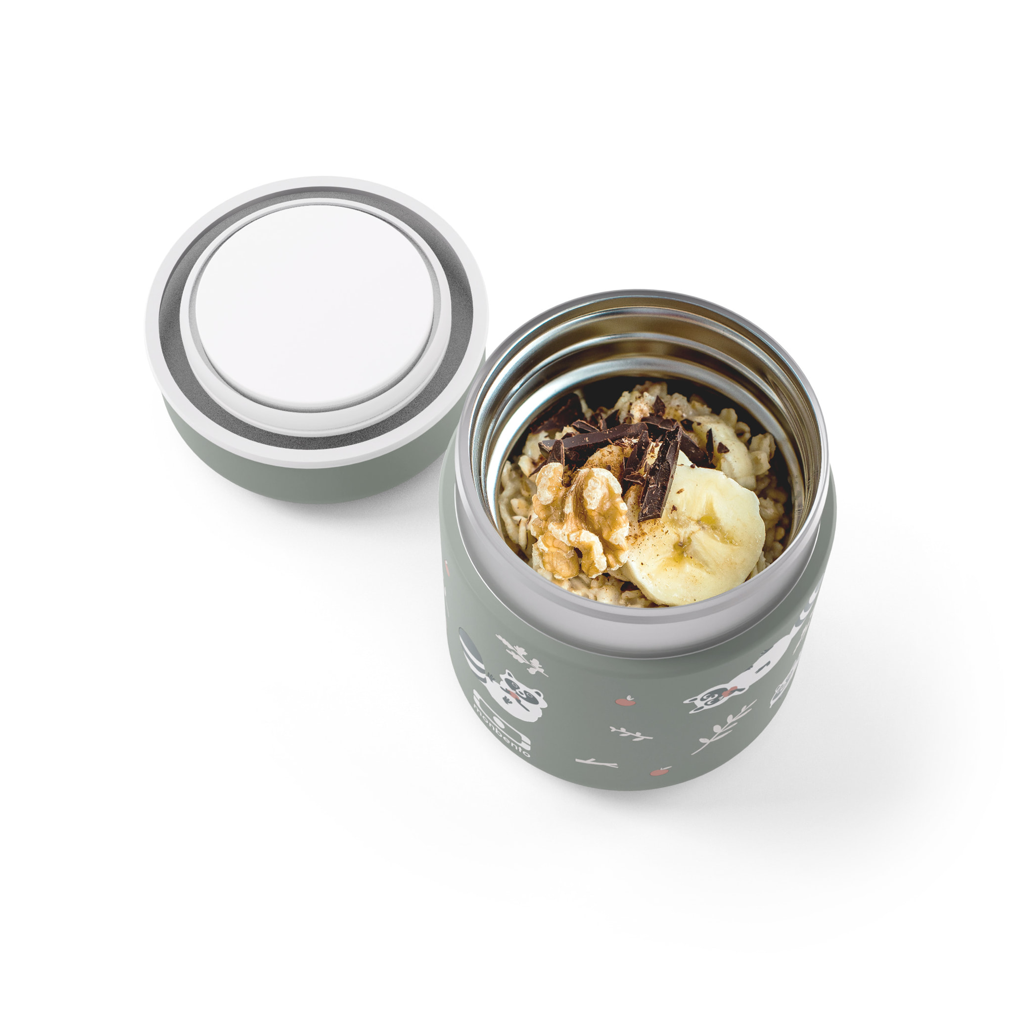Lunch box isotherme Capsule 280ml Vert Raton Laveur