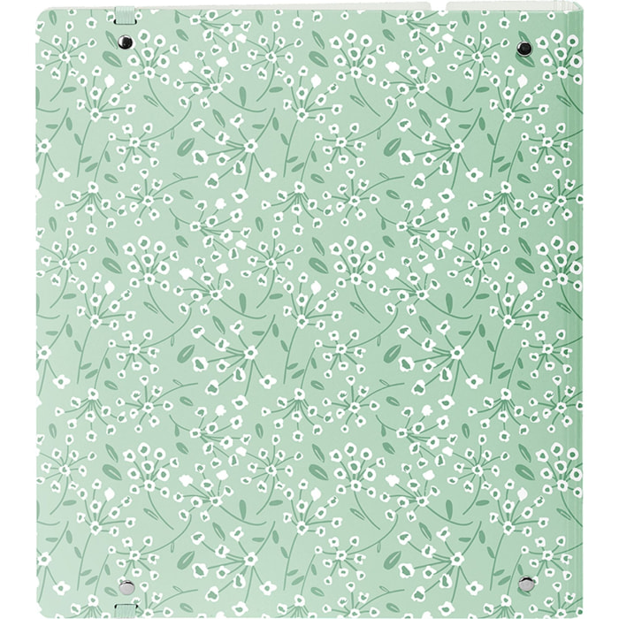 Carpeblock pp foam 4 ani 35mm c/recambio safta "light green flowers"