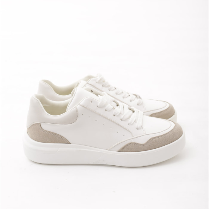 SNEAKERS WAVE CHOCOLA' BIANCO/GRIGIO