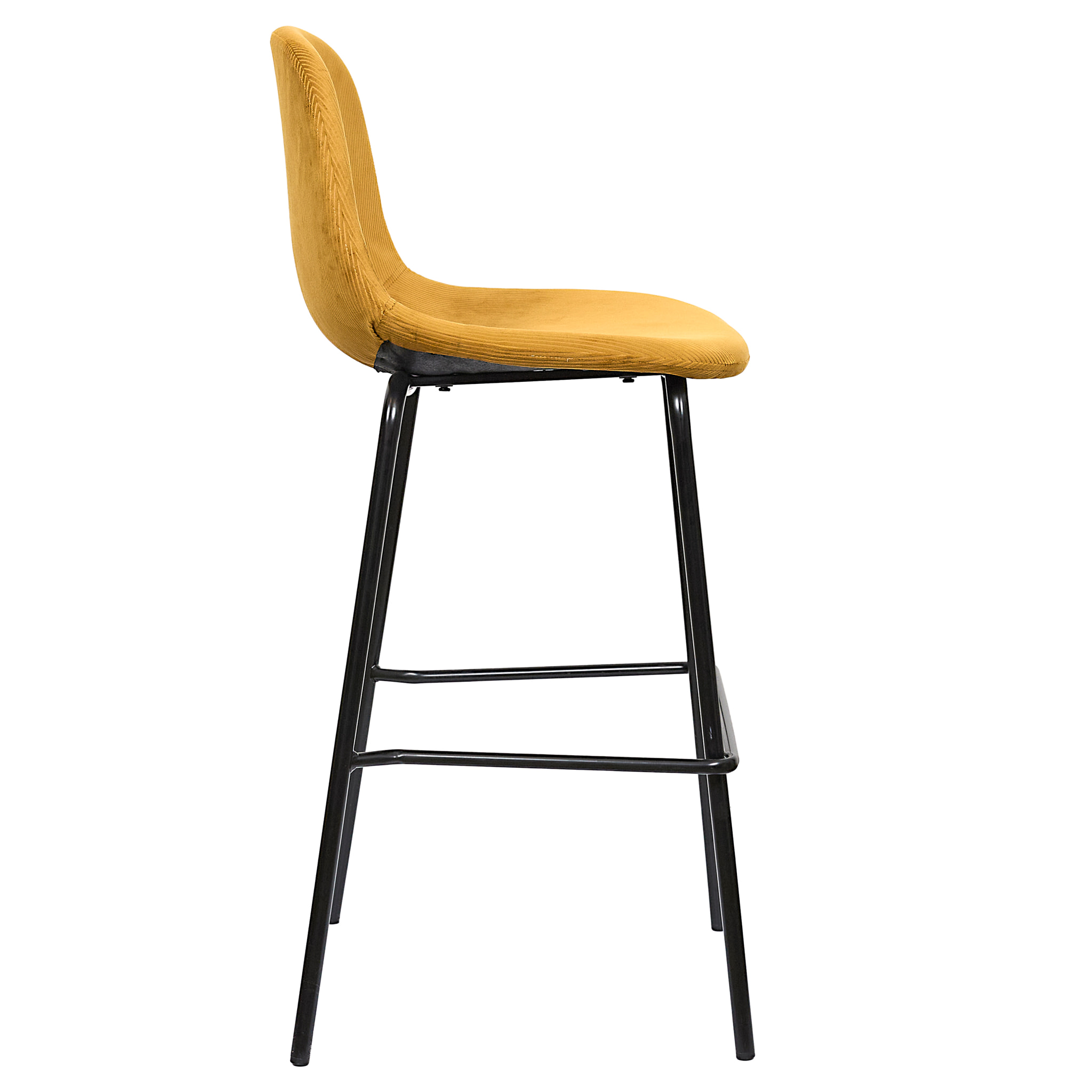 Chaise De Bar Giulia Jaune - Lot de 2